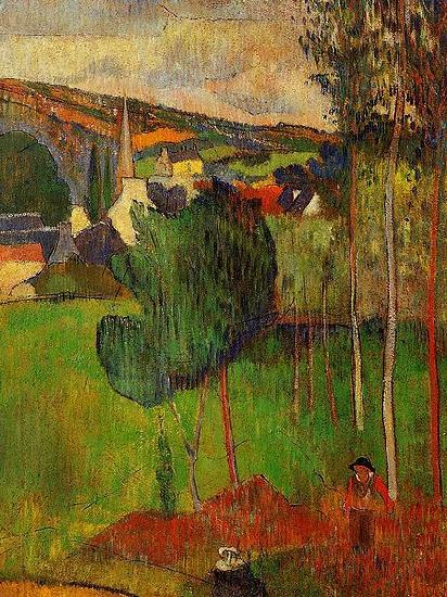Paul Gauguin View of Pont-Aven from Lezaven Spain oil painting art
